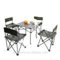 High quality long duration time portable folding table and chair for outdoor activities